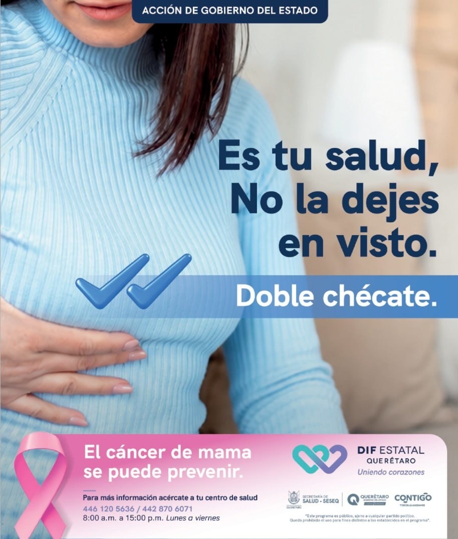 ¡SESA llama a las mujeres a detectar a tiempo el cáncer de mama!